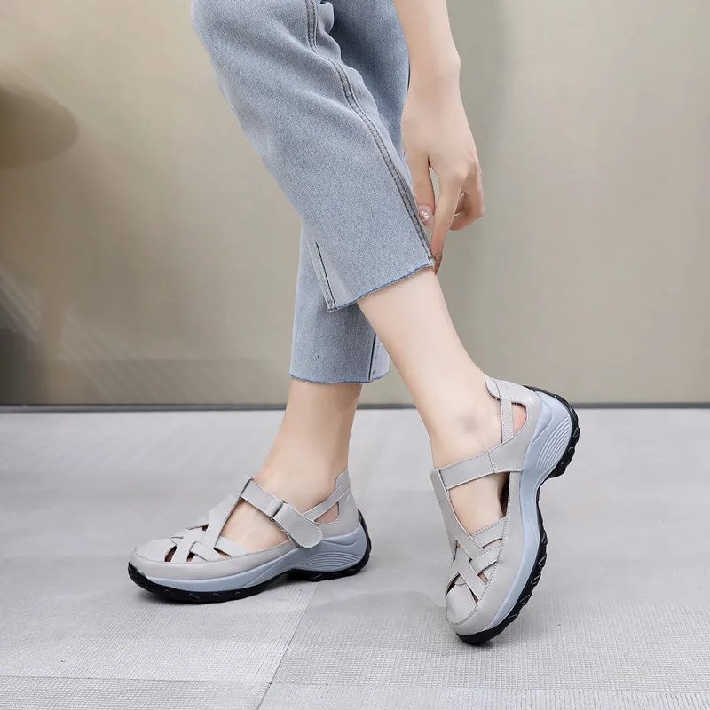 Letty Komfortable Casual Sandaler Til Kvinder - Beige