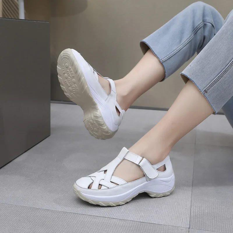 Letty Komfortable Casual Sandaler Til Kvinder - Beige