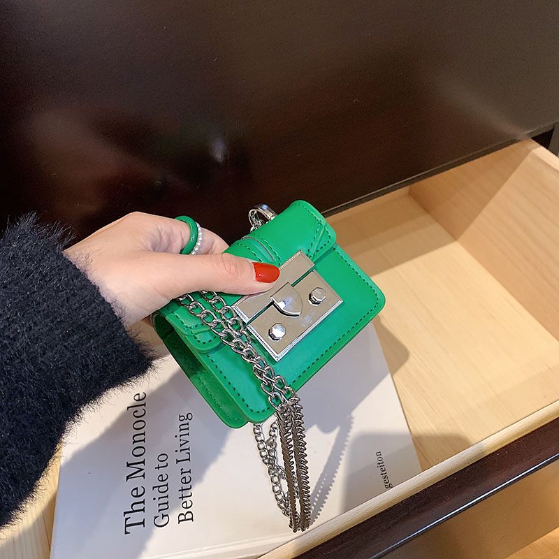 Lety Super Mini Læderkædehåndtasker Til Kvinder - Hvid