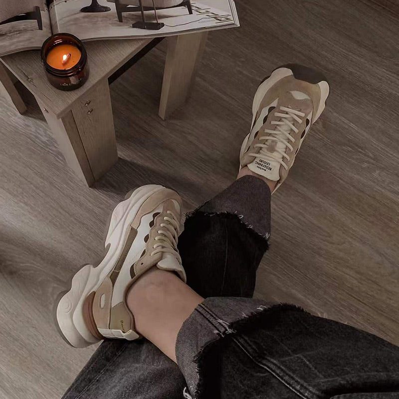 Levi Sneaker I Ruskindslæder Til Kvinder - Abrikos
