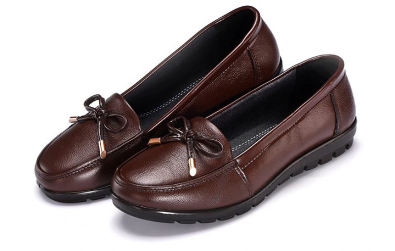 Lexie Slip-on Loafer Sko I Læder Til Kvinder - Sort