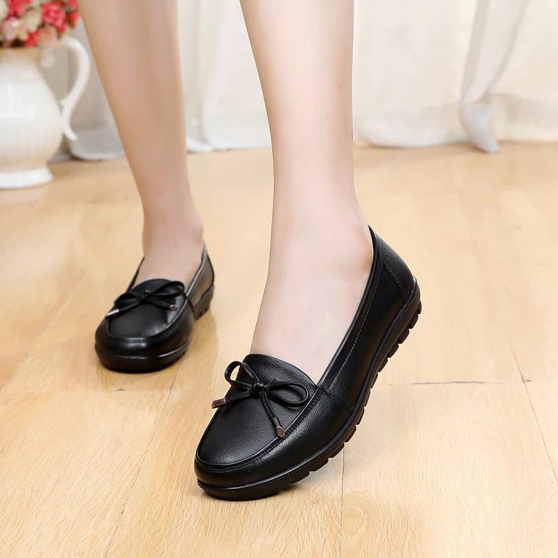 Lexie Slip-on Loafer Sko I Læder Til Kvinder - Sort