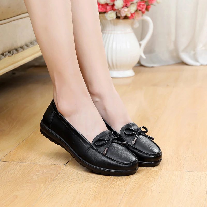 Lexie Slip-on Loafer Sko I Læder Til Kvinder - Sort