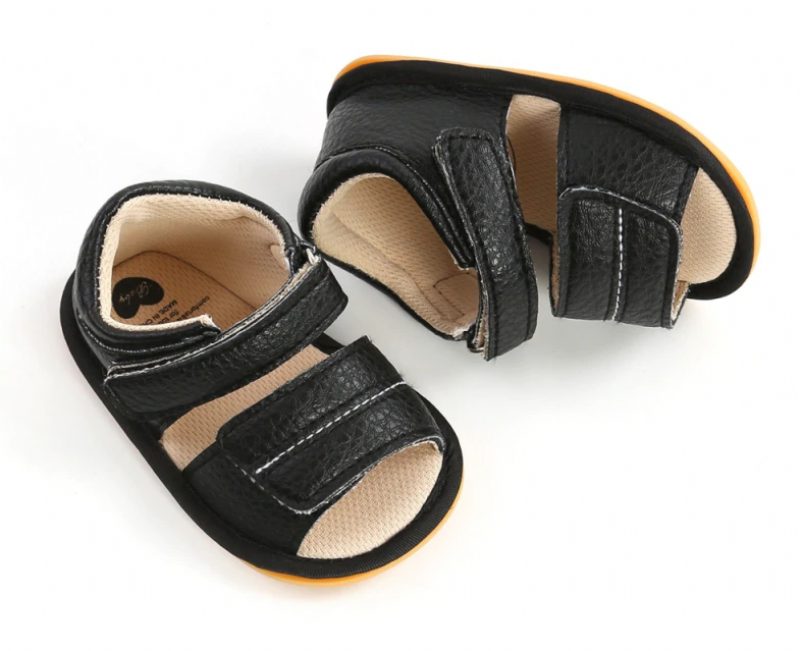 Leyla Babypigers Afslappede Sandal - Sort