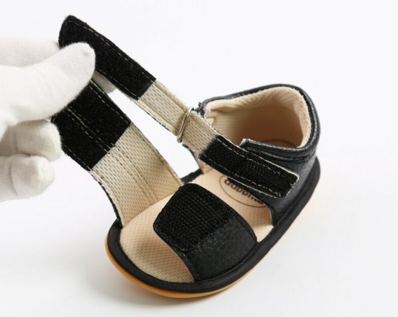 Leyla Babypigers Afslappede Sandal - Sort