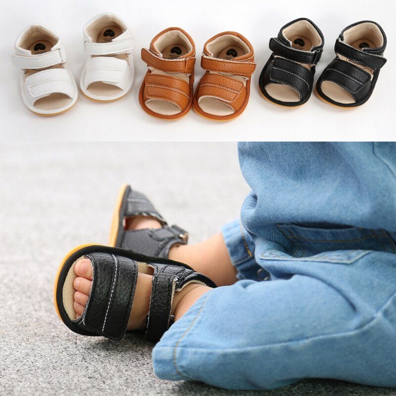 Leyla Babypigers Afslappede Sandal - Sort