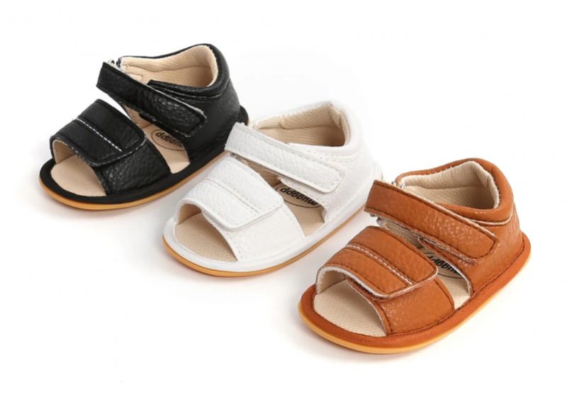 Leyla Babypigers Afslappede Sandal - Sort