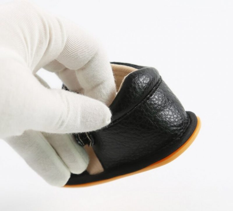 Leyla Babypigers Afslappede Sandal - Sort