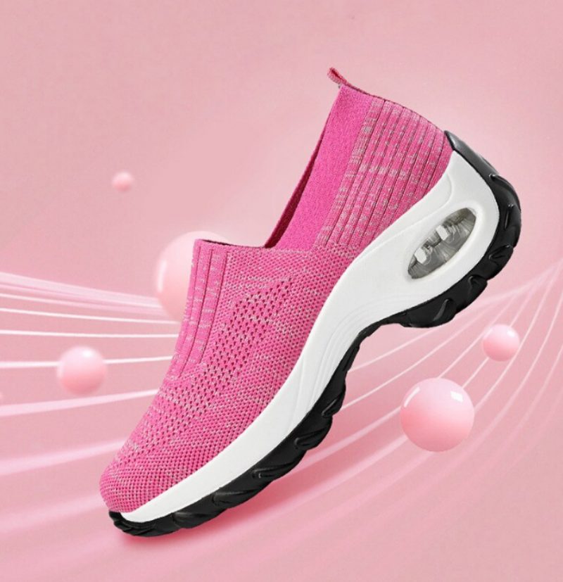 Lian Platform Sneakers Til Kvinder - Rosa Rød