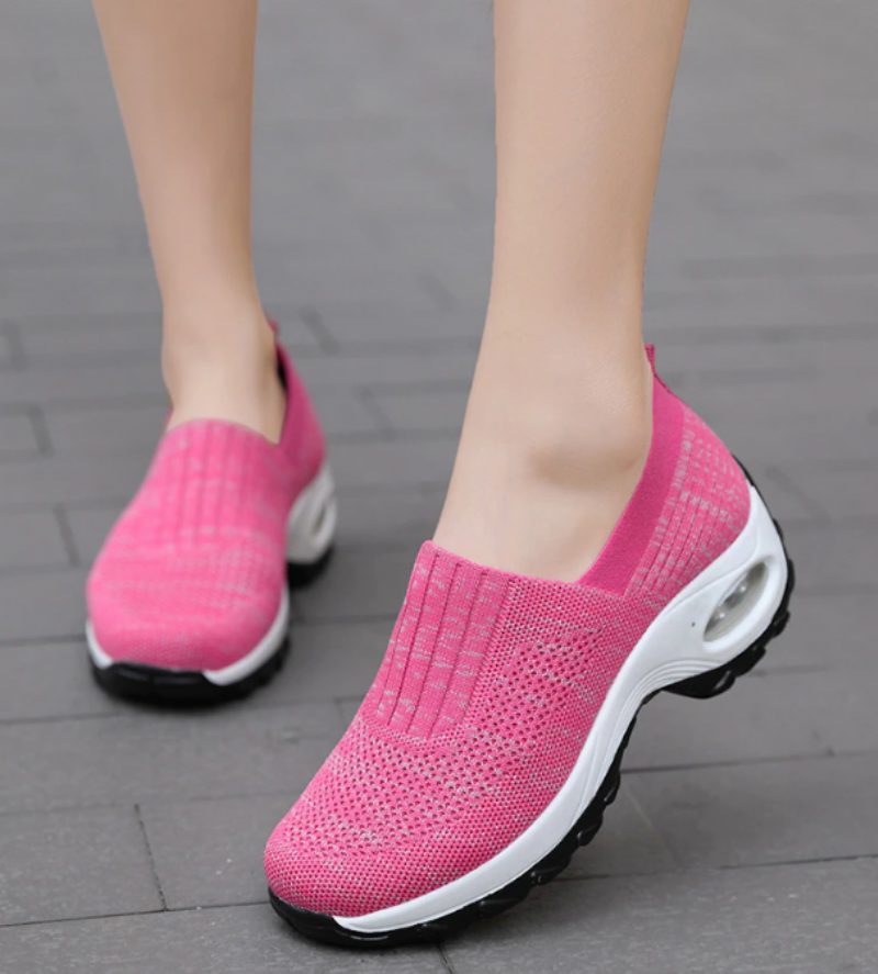 Lian Platform Sneakers Til Kvinder - Rosa Rød
