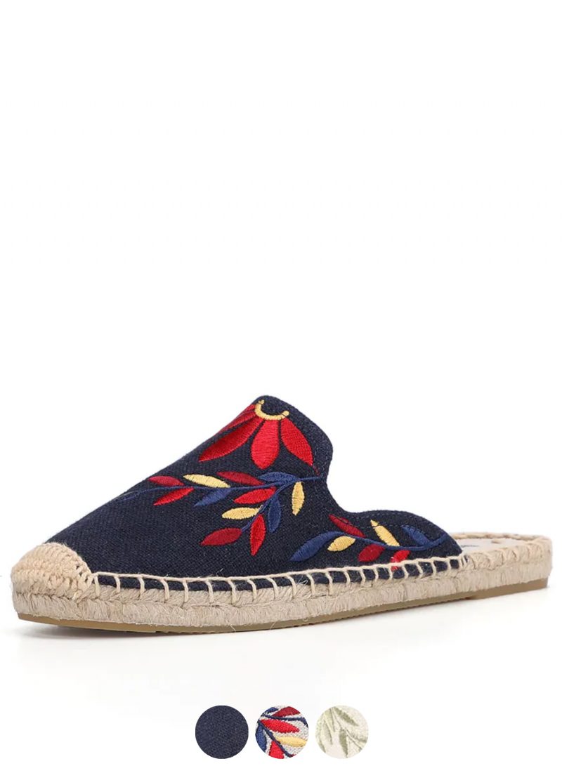 Libia Espadriller Til Kvinder Hamp Summer Mules