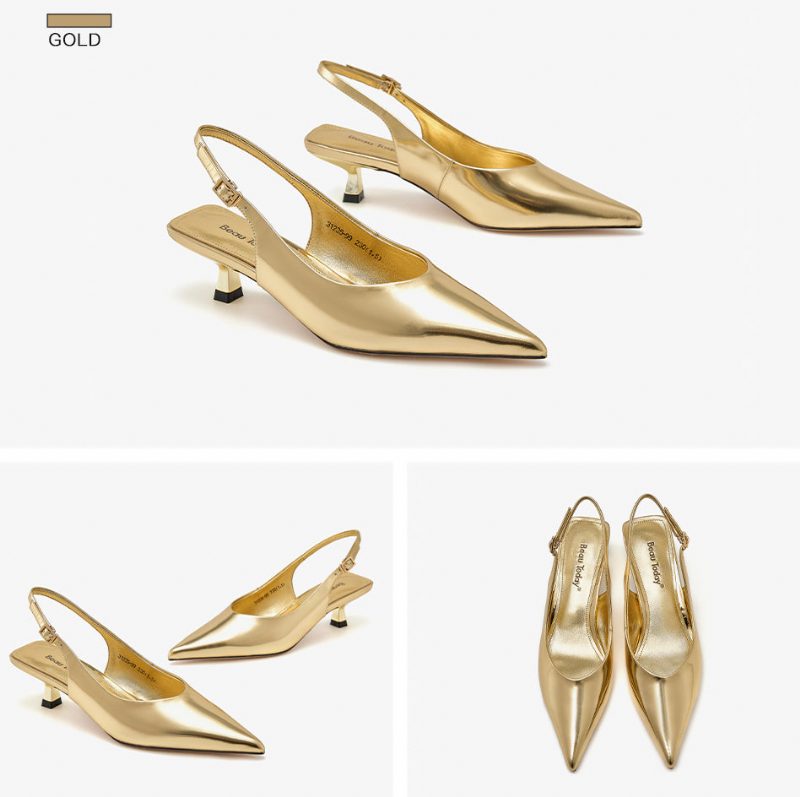 Lilah Pumps Sandal Til Kvinder - Guld