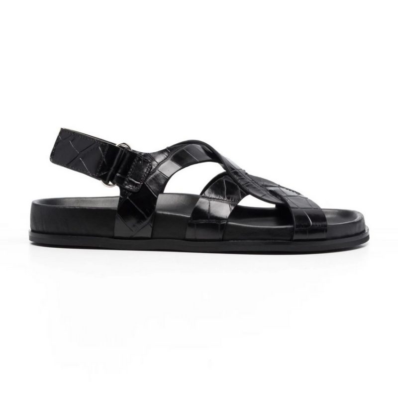 Lilia Ankelrem Til Kvinder Casual Sommersandaler - Sort