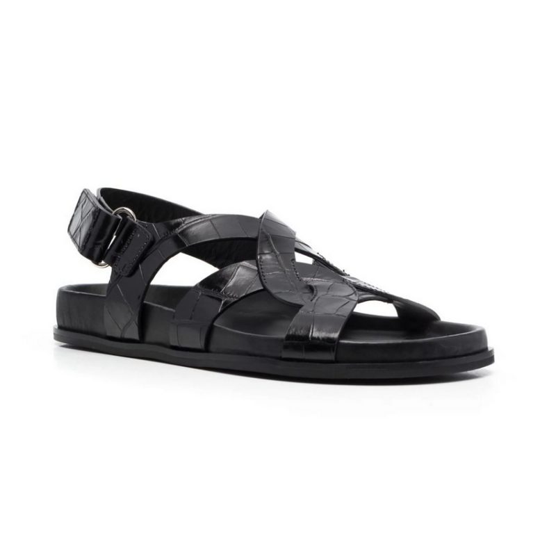 Lilia Ankelrem Til Kvinder Casual Sommersandaler - Sort