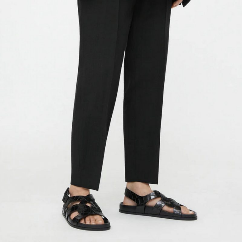 Lilia Ankelrem Til Kvinder Casual Sommersandaler - Sort