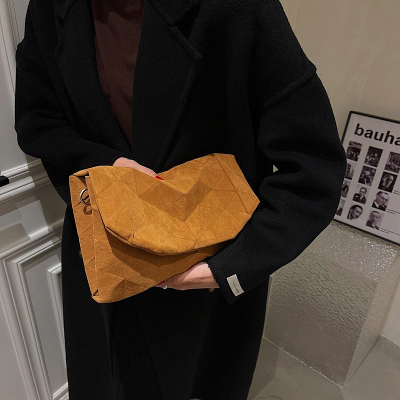 Lina Designer Skulder Crossbody Håndtaske Til Kvinder - Brun