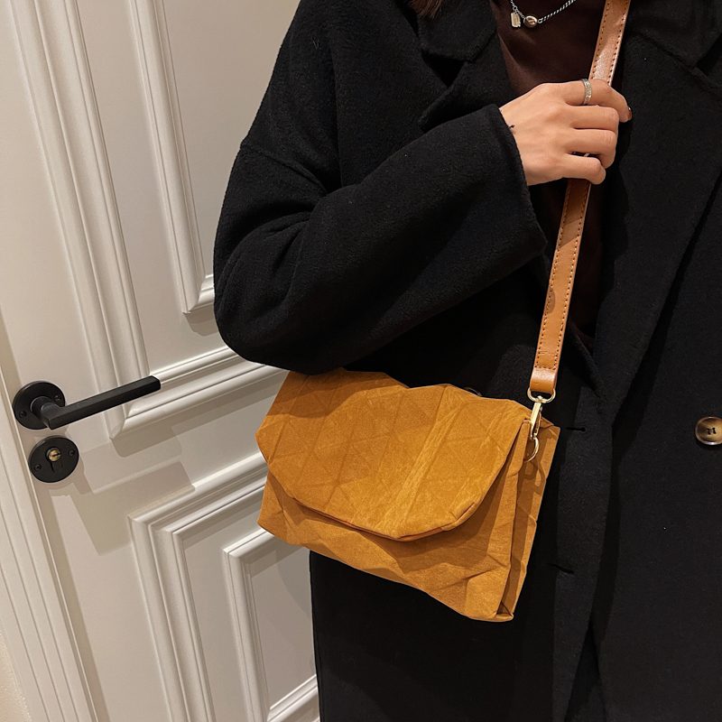 Lina Designer Skulder Crossbody Håndtaske Til Kvinder - Brun