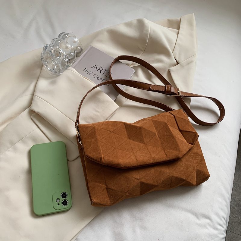 Lina Designer Skulder Crossbody Håndtaske Til Kvinder - Brun