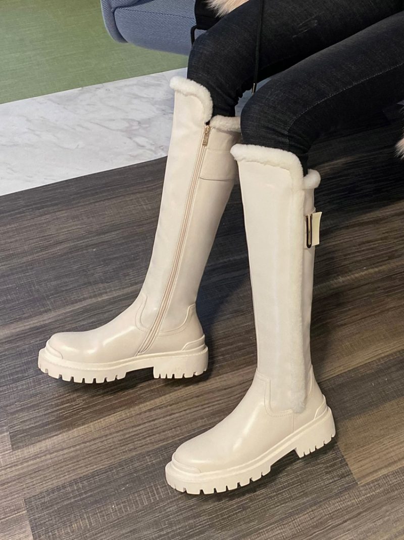 Linda Snestøvler Til Kvinder - Beige