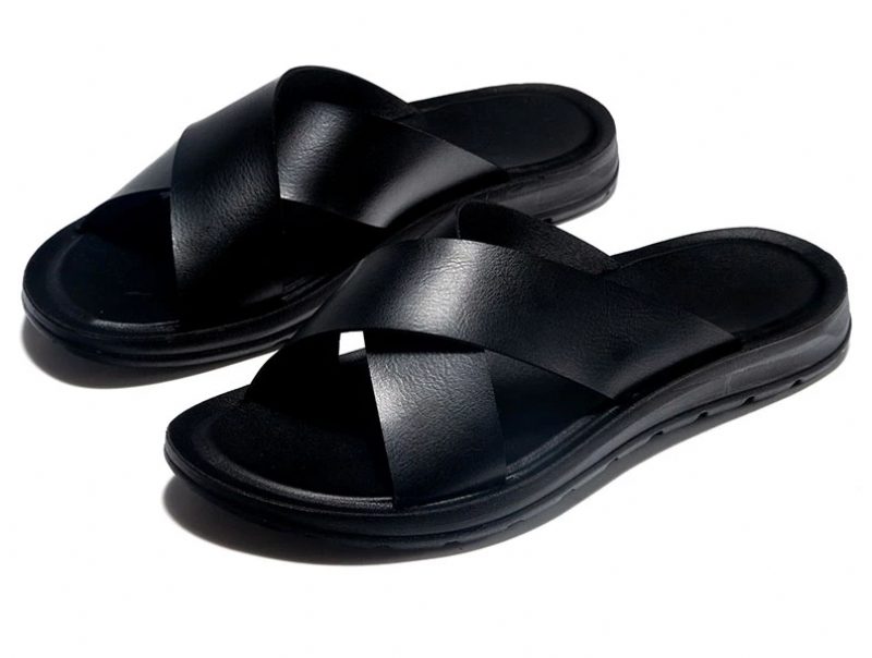 Lindelof Klassisk Sandal Til Mænd - Sort