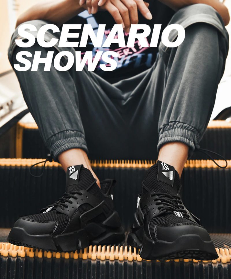 Link Sommersneakers Til Mænd - Sort