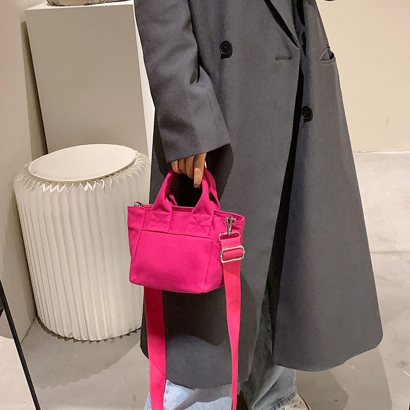 Lirio Letvægts Håndtaske I Lærred Til Kvinder - Pink