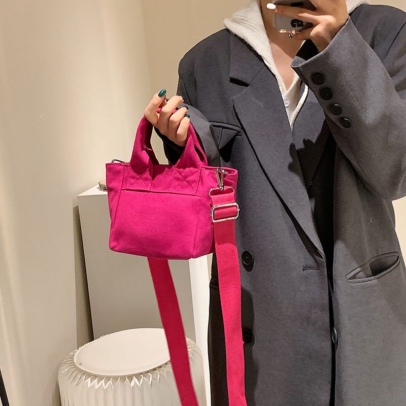 Lirio Letvægts Håndtaske I Lærred Til Kvinder - Pink