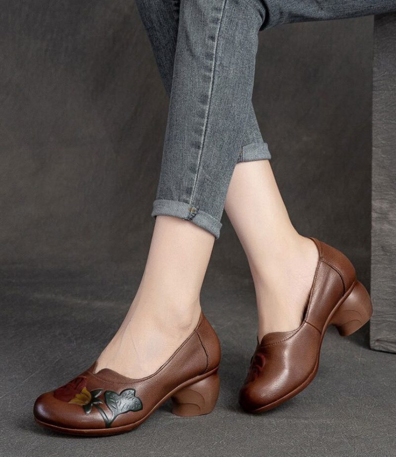 Liro Dame Pumps Sko - Brun