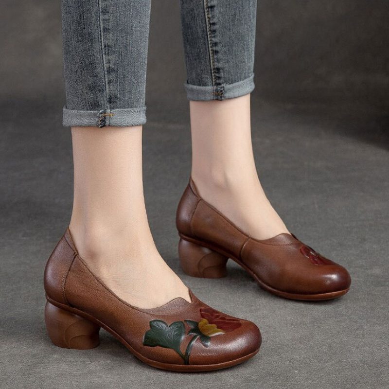 Liro Dame Pumps Sko - Brun