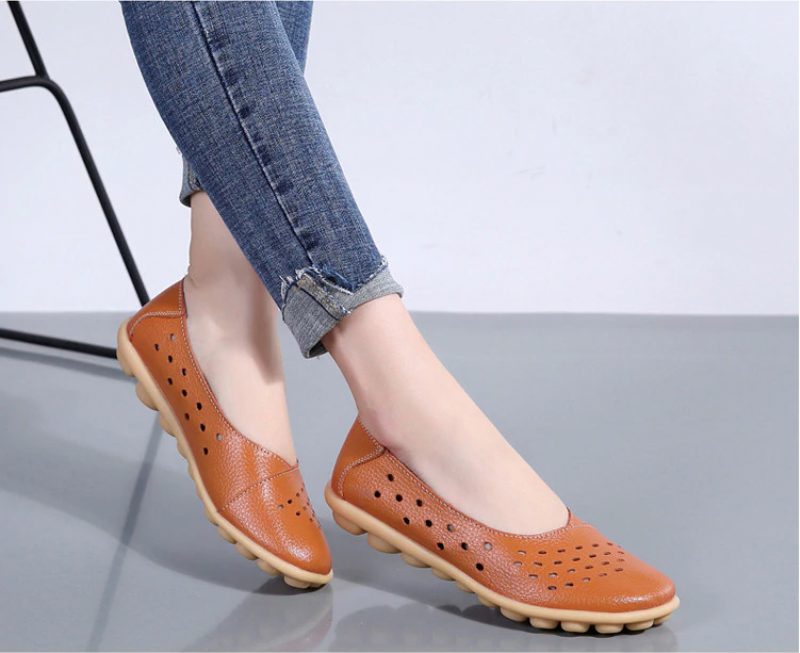 Lisa Dame Loafer Sko - Gul
