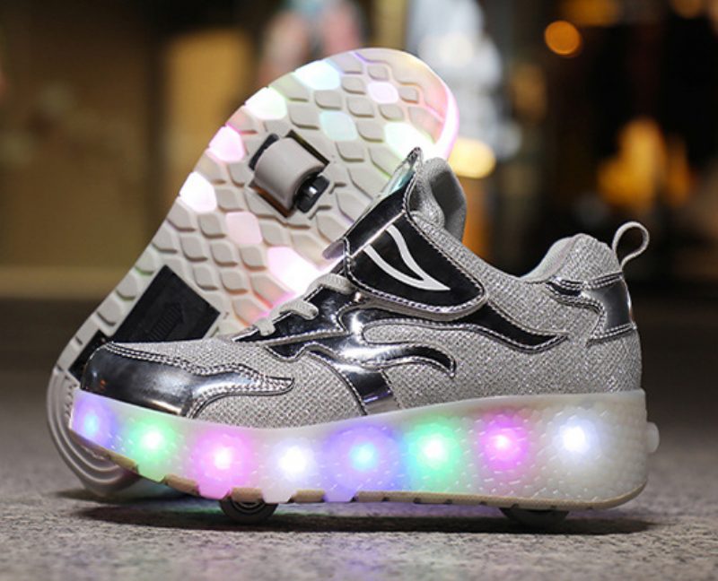 Lisboa Unisex Rullesneaker Til Børn - Sort