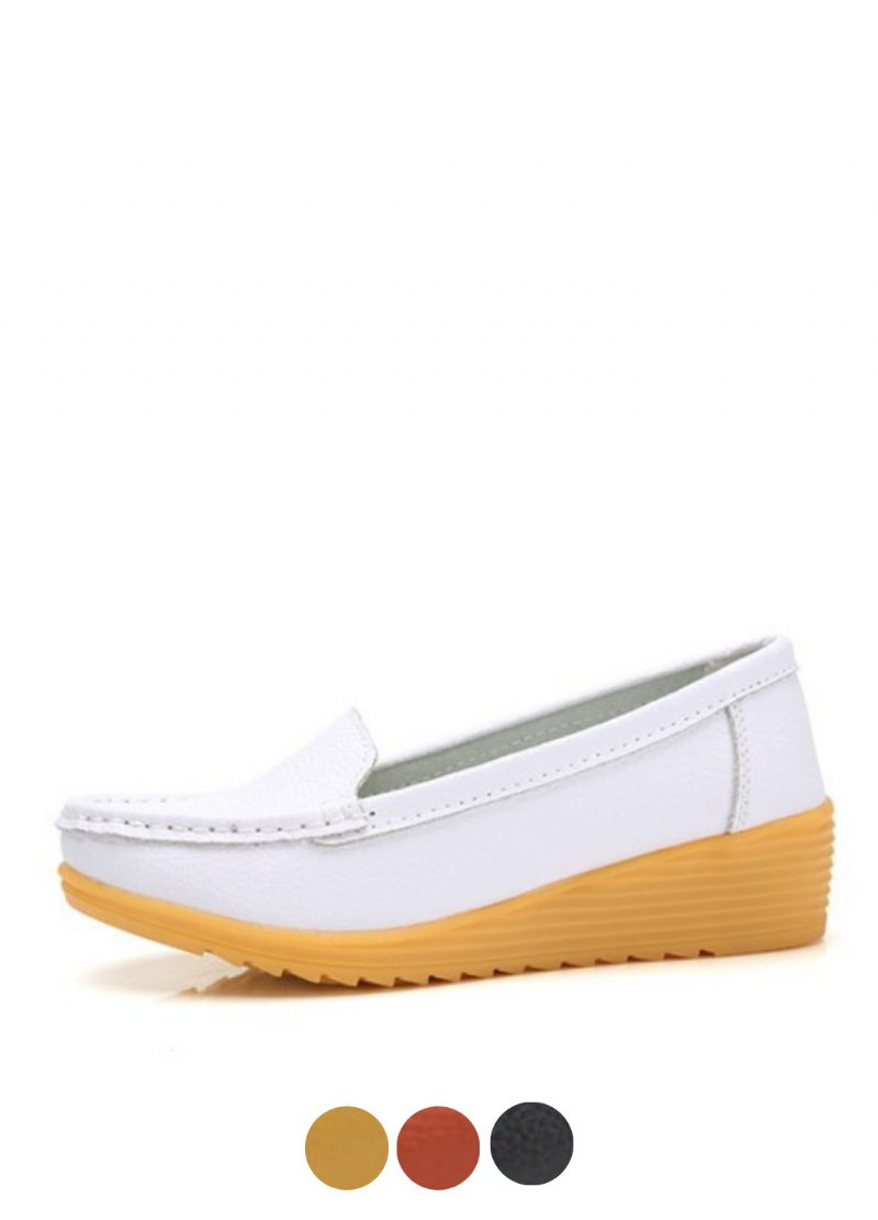 Liza Dame Loafer Platform Lædersko