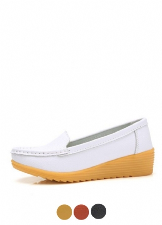 Liza Dame Loafer Platform Lædersko