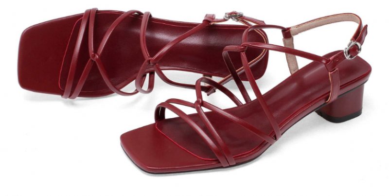 Liza Højkvalitets Sandal Med Mellemhæl Til Kvinder - Beige