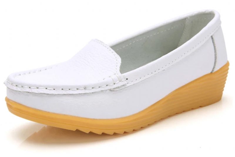 Liza Loafer Platform Sorte Sko Til Kvinder - Sort