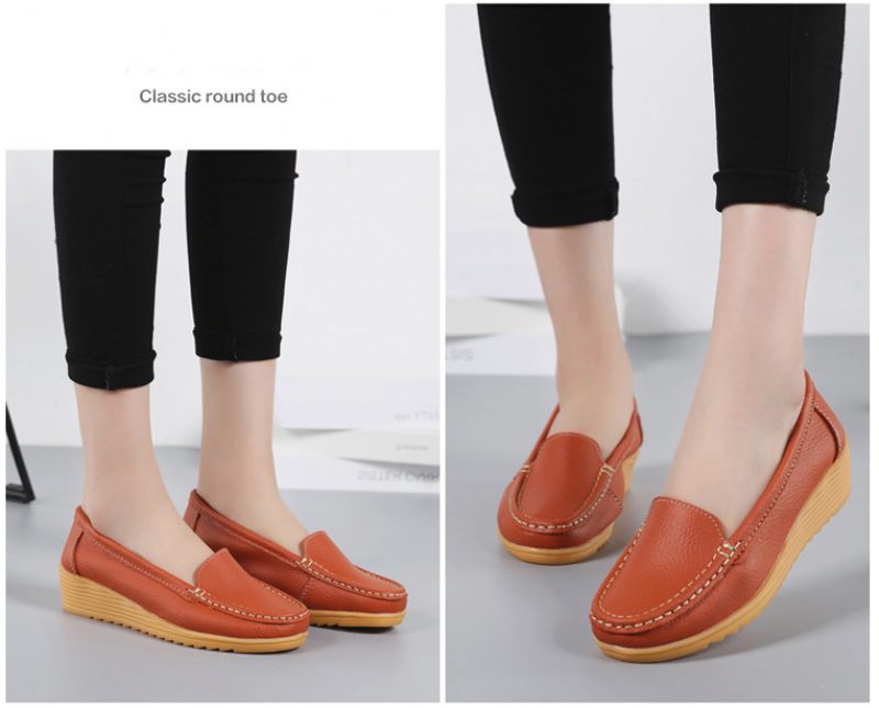 Liza Loafer Platform Sorte Sko Til Kvinder - Sort