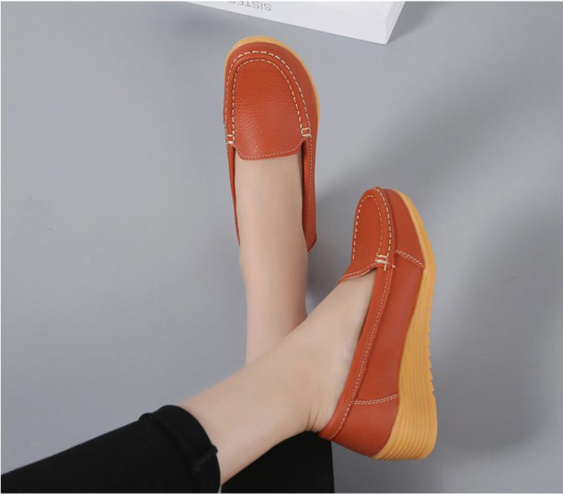 Liza Loafer Platform Sorte Sko Til Kvinder - Sort