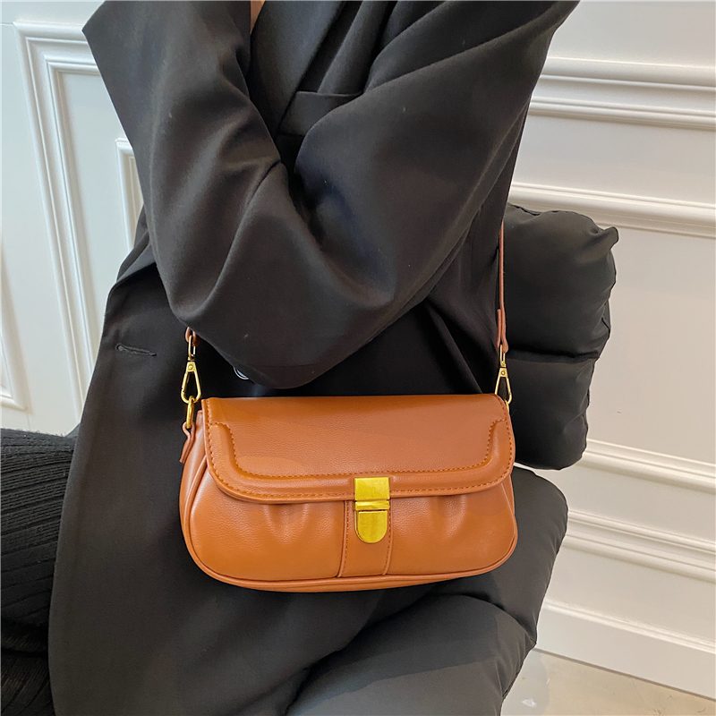 Liza Luksus Læder Crossbody Håndtaske Til Kvinder - Sort
