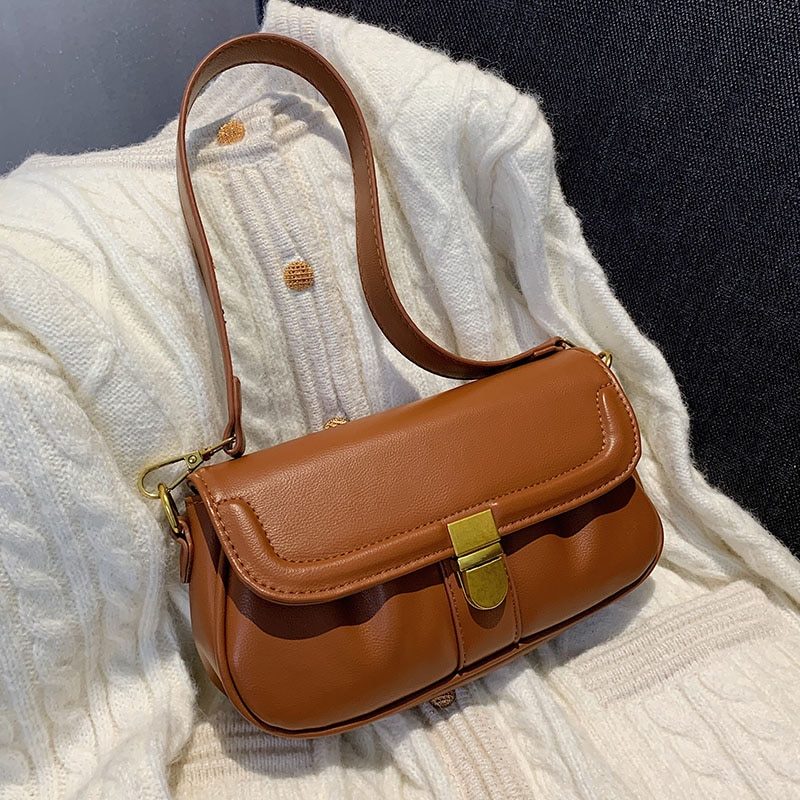 Liza Luksus Læder Crossbody Håndtaske Til Kvinder - Sort
