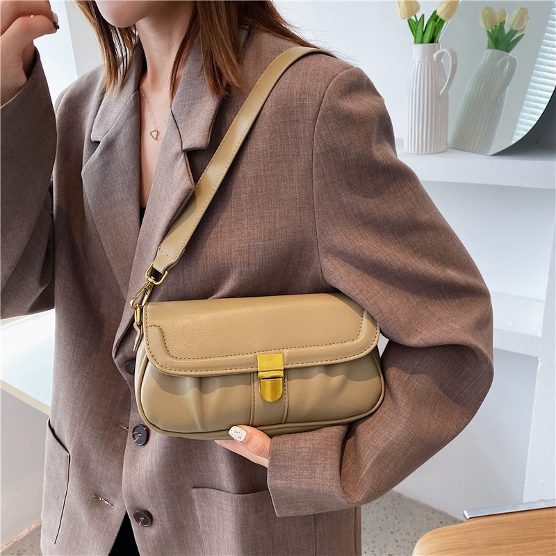 Liza Luksus Læder Crossbody Håndtaske Til Kvinder - Sort