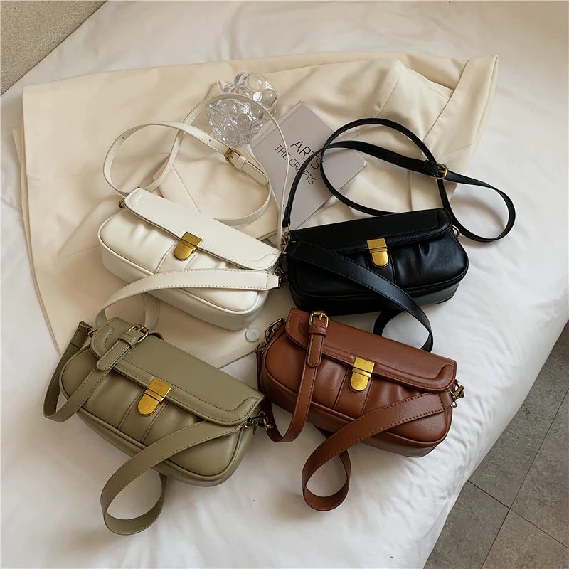 Liza Luksus Læder Crossbody Håndtaske Til Kvinder - Sort