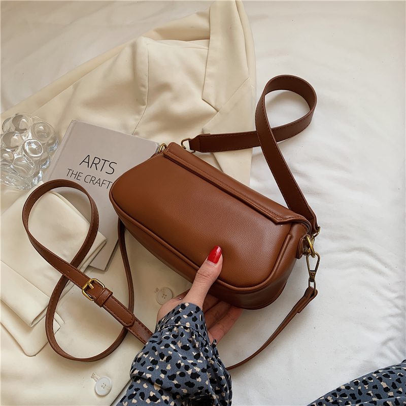Liza Luksus Læder Crossbody Håndtaske Til Kvinder - Sort