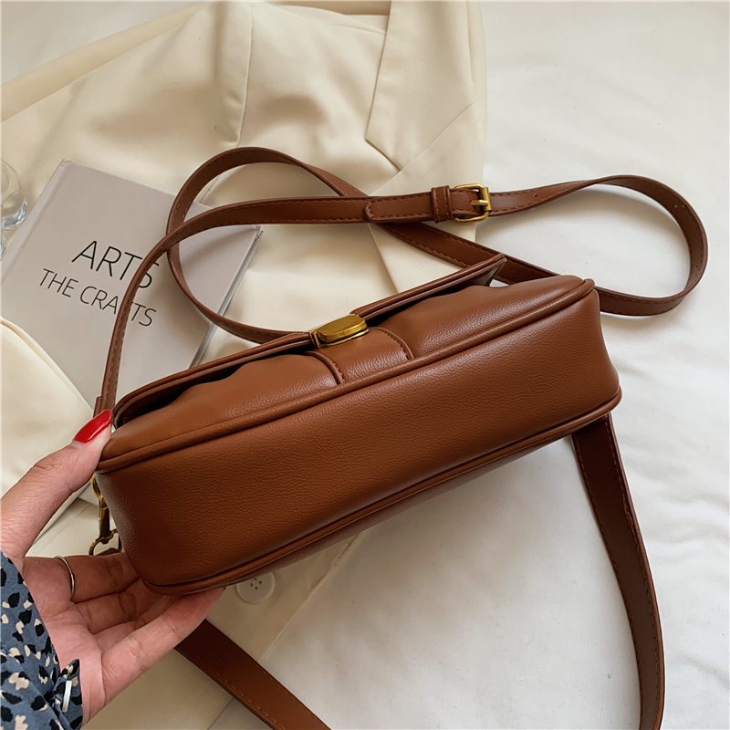 Liza Luksus Læder Crossbody Håndtaske Til Kvinder - Sort