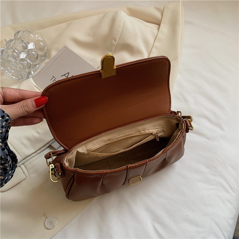 Liza Luksus Læder Crossbody Håndtaske Til Kvinder - Sort