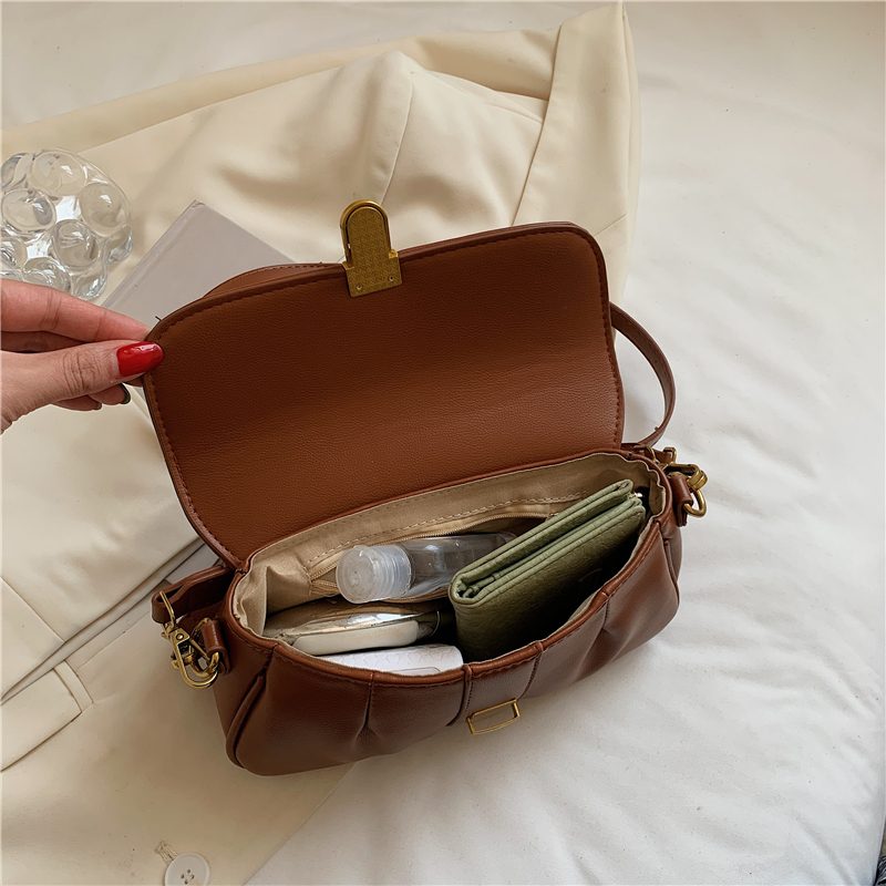 Liza Luksus Læder Crossbody Håndtaske Til Kvinder - Sort