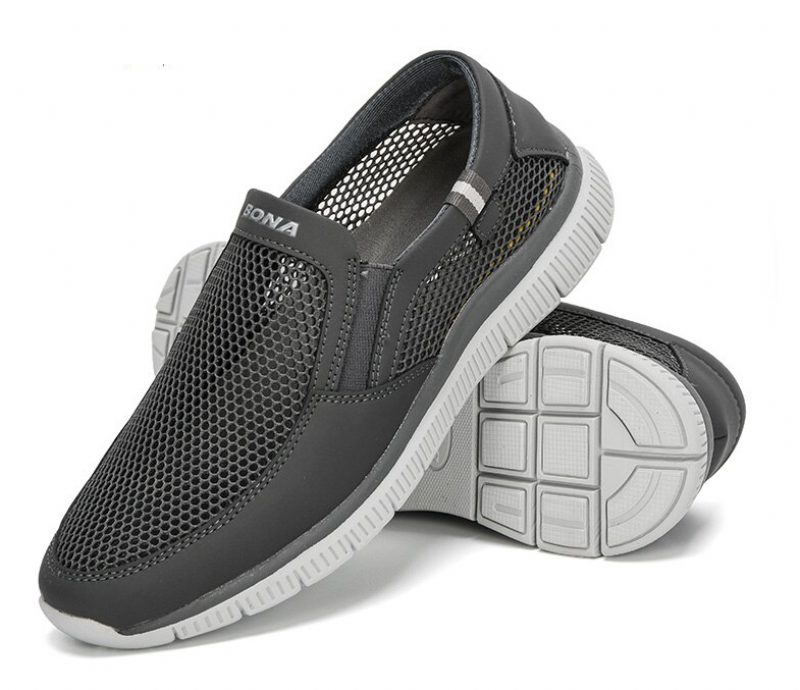 Loky Slip-on Sneakers Til Mænd - Grå