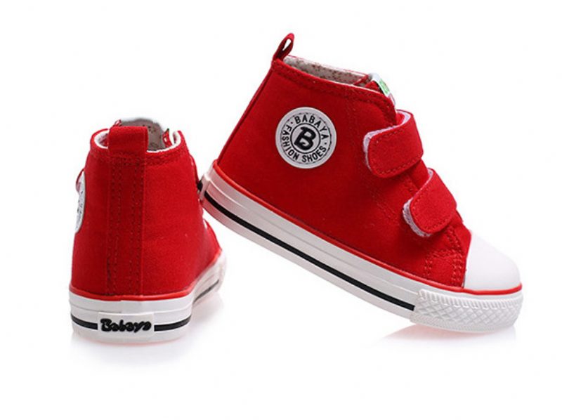 Lonbardi Unisex High Top Sneaker Til Børn - Rød