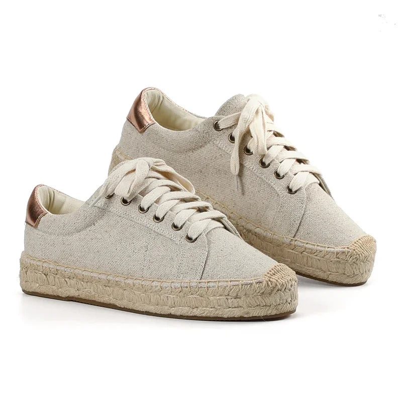 Loreana Hemp Espadriller Til Kvinder - Beige