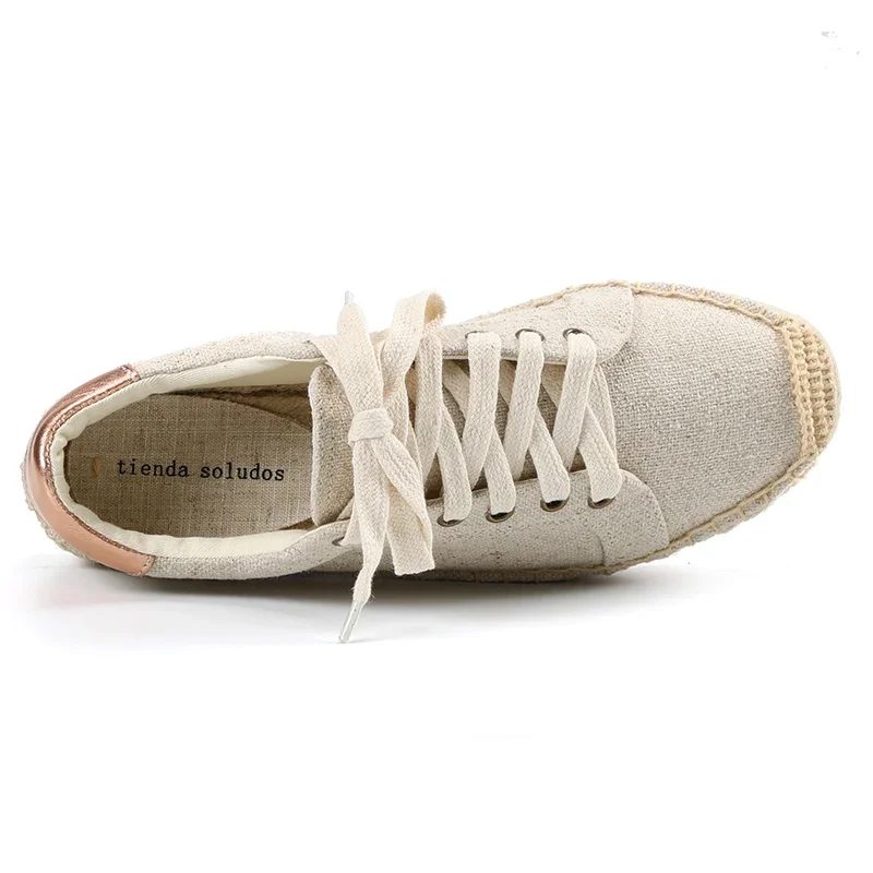 Loreana Hemp Espadriller Til Kvinder - Beige