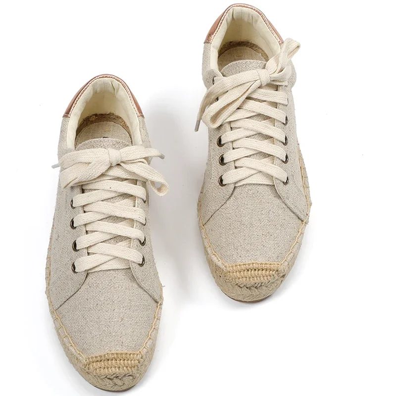 Loreana Hemp Espadriller Til Kvinder - Beige